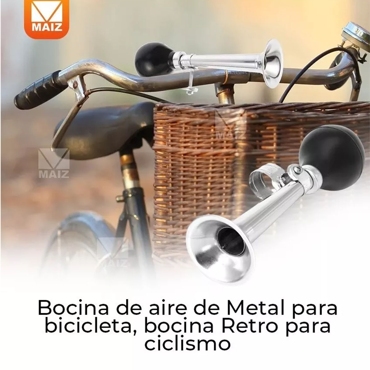 Bocina de aire para ciclos de niños, bocina de bicicleta, bocina de aire,  bocina de bicicleta, bocina de payaso de ciclismo con bombilla para apretar