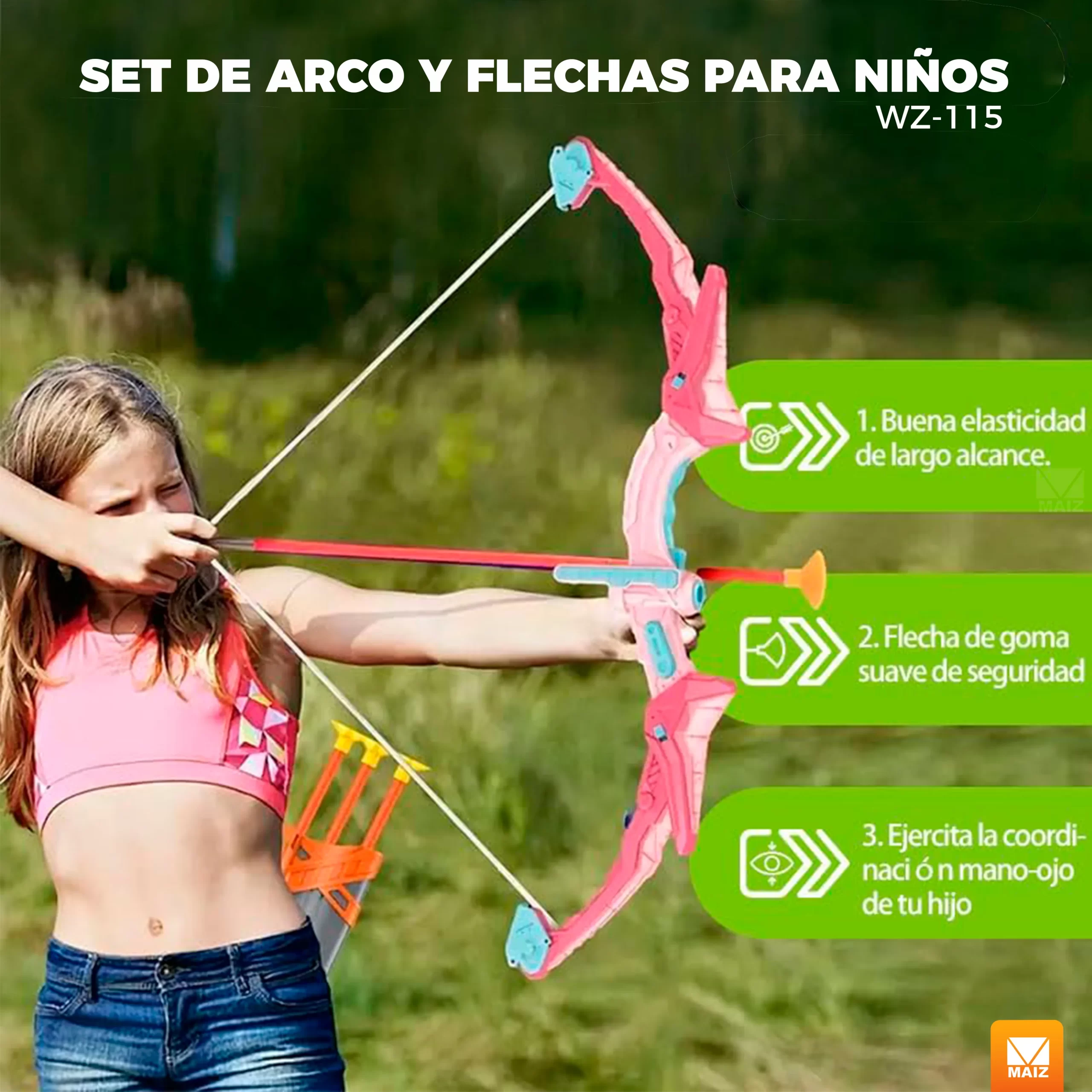Set de Arco y Flechas para Niños. – Comercializadora Maíz